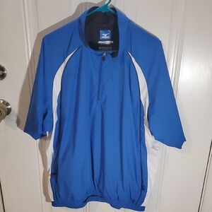 Mizuno Blue and White Windbreaker